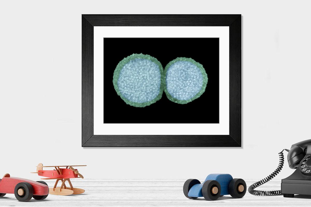 Shown hanging in a room: Modern 14"x12" (36x31cm)