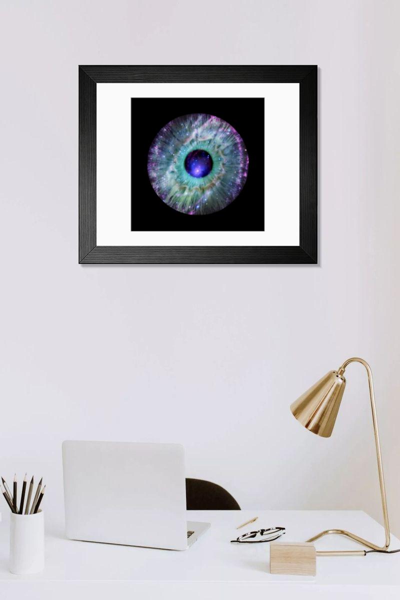 Shown hanging in a room: Modern 14"x12" (36x31cm)