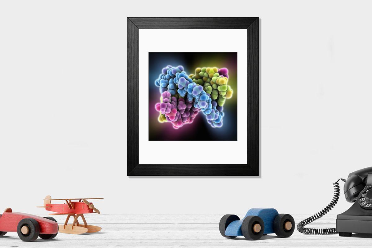 Shown hanging in a room: Modern 14"x12" (36x31cm)
