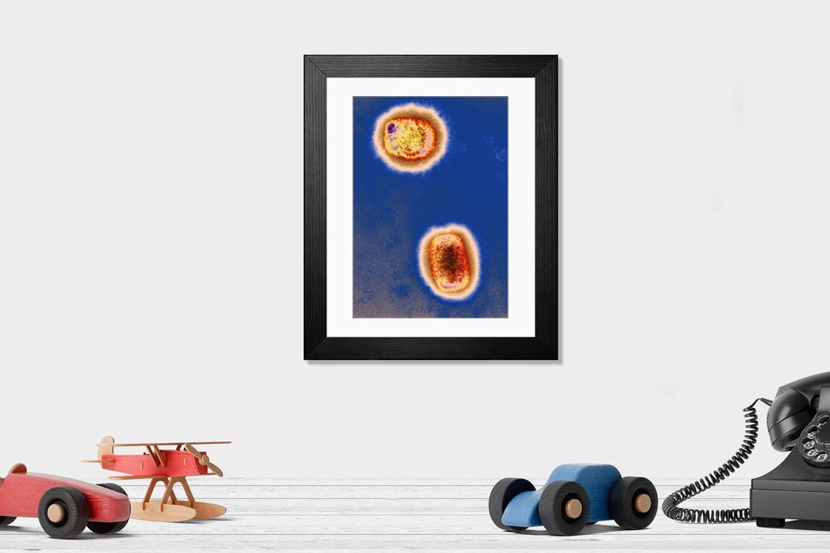 Shown hanging in a room: Modern 14"x12" (36x31cm)