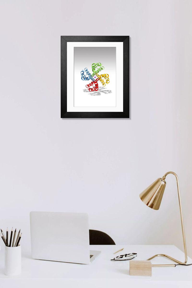 Shown hanging in a room: Modern 14"x12" (36x31cm)