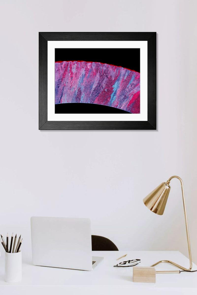 Shown hanging in a room: Modern 14"x12" (36x31cm)