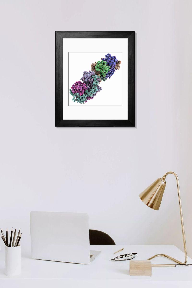 Shown hanging in a room: Modern 14"x12" (36x31cm)