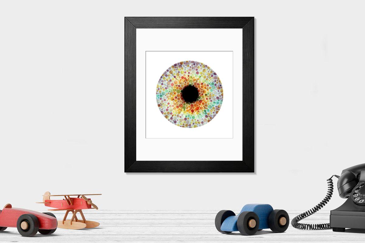 Shown hanging in a room: Modern 14"x12" (36x31cm)