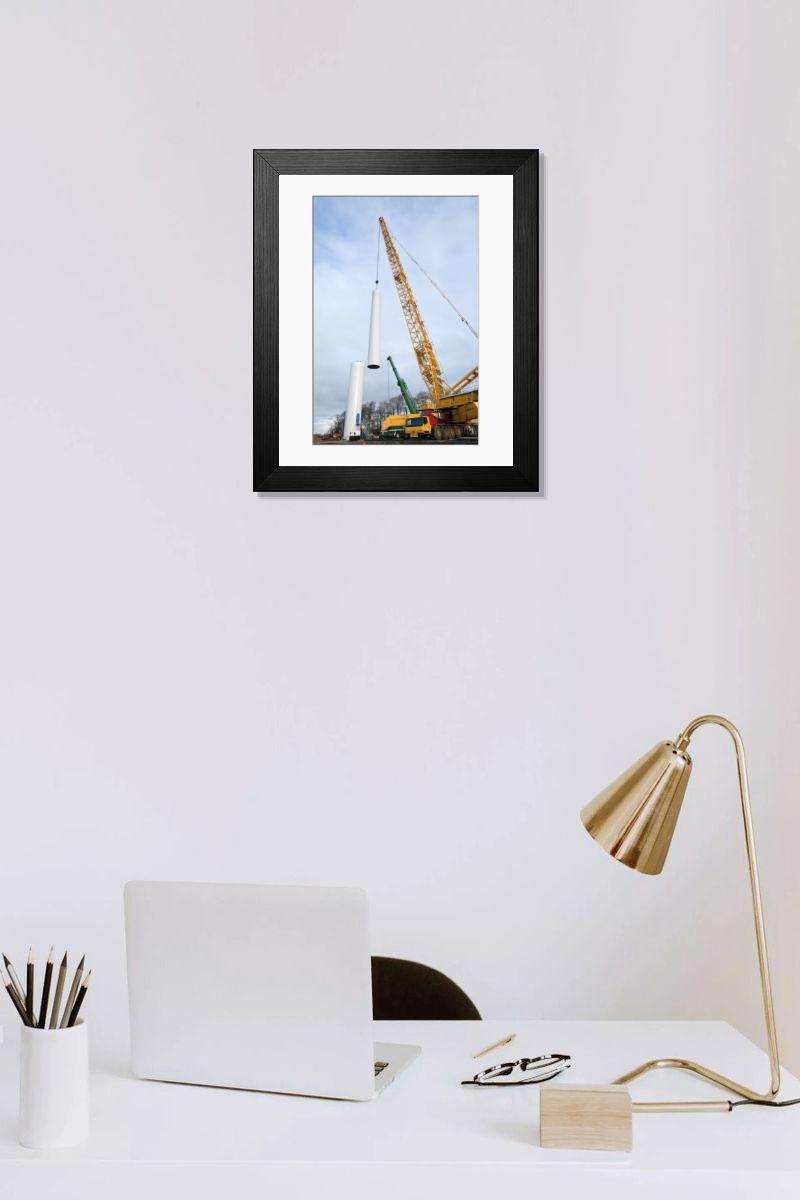 Shown hanging in a room: Modern 14"x12" (36x31cm)