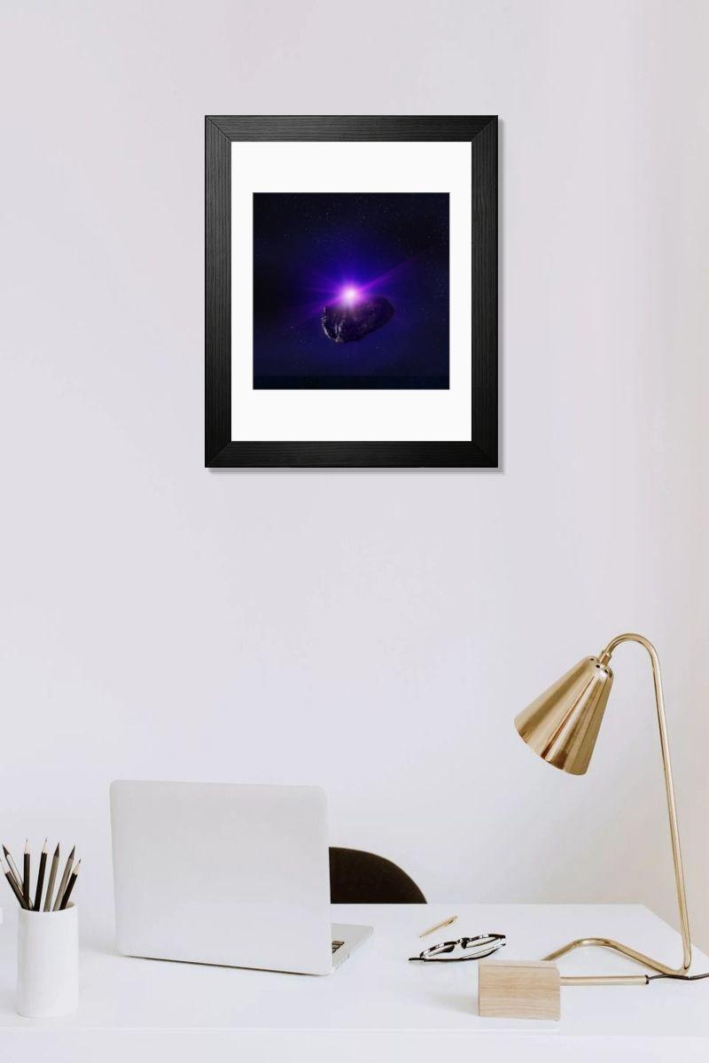Shown hanging in a room: Modern 14"x12" (36x31cm)