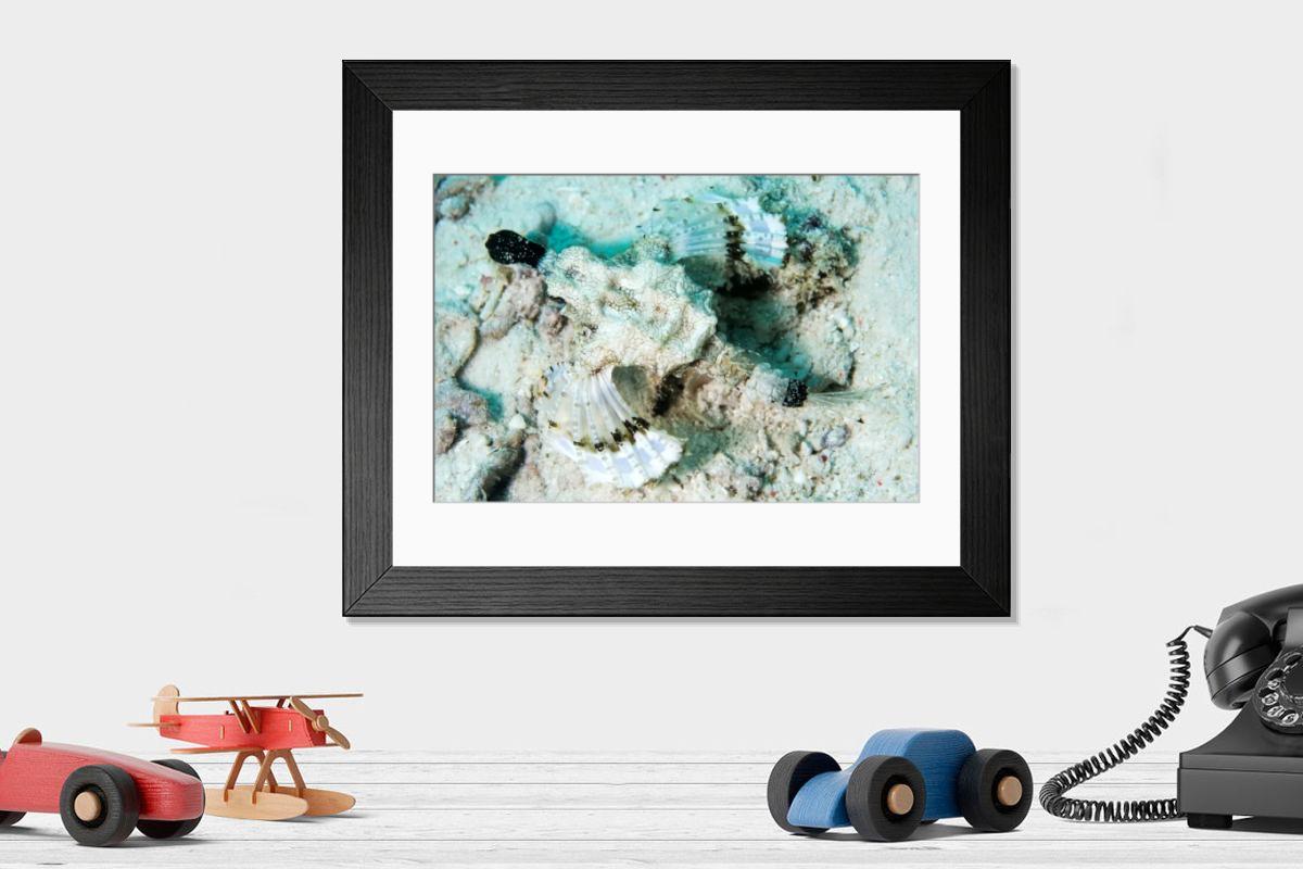Shown hanging in a room: Modern 14"x12" (36x31cm)