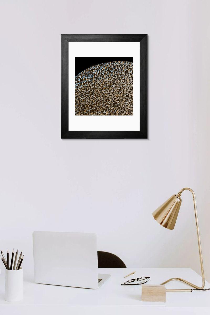 Shown hanging in a room: Modern 14"x12" (36x31cm)