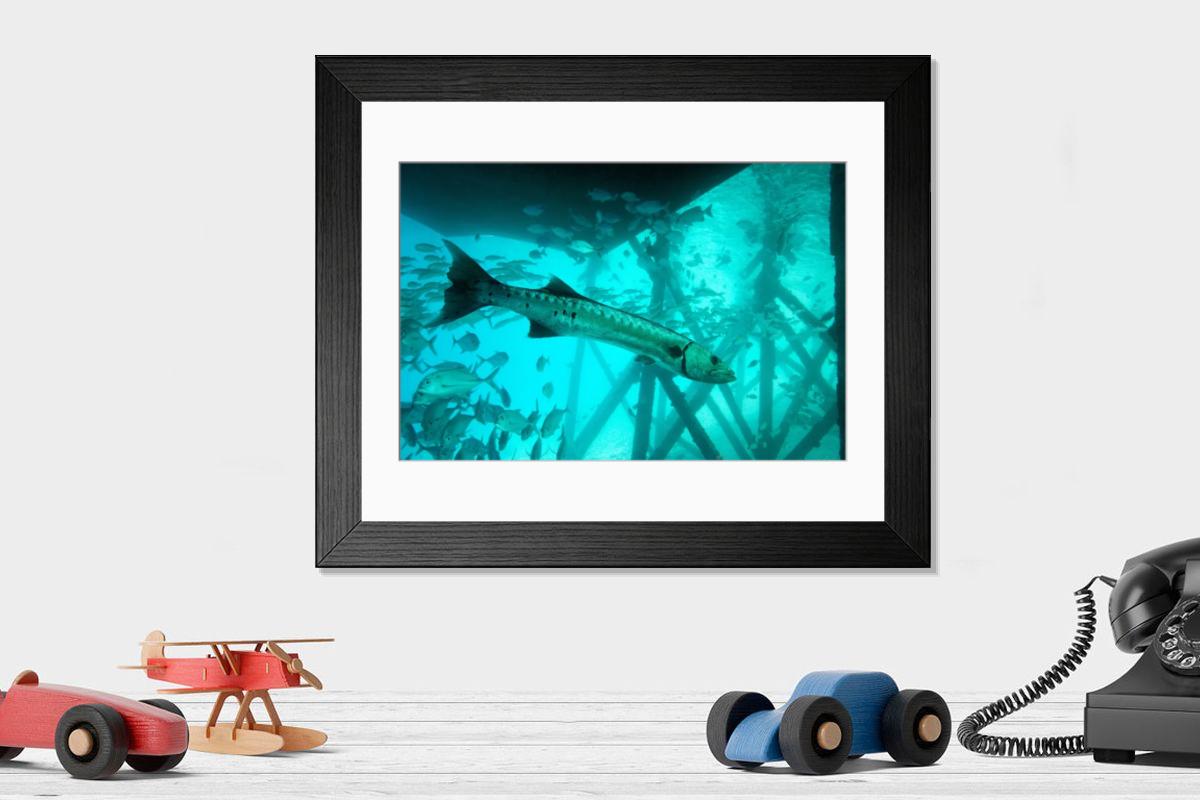 Shown hanging in a room: Modern 14"x12" (36x31cm)