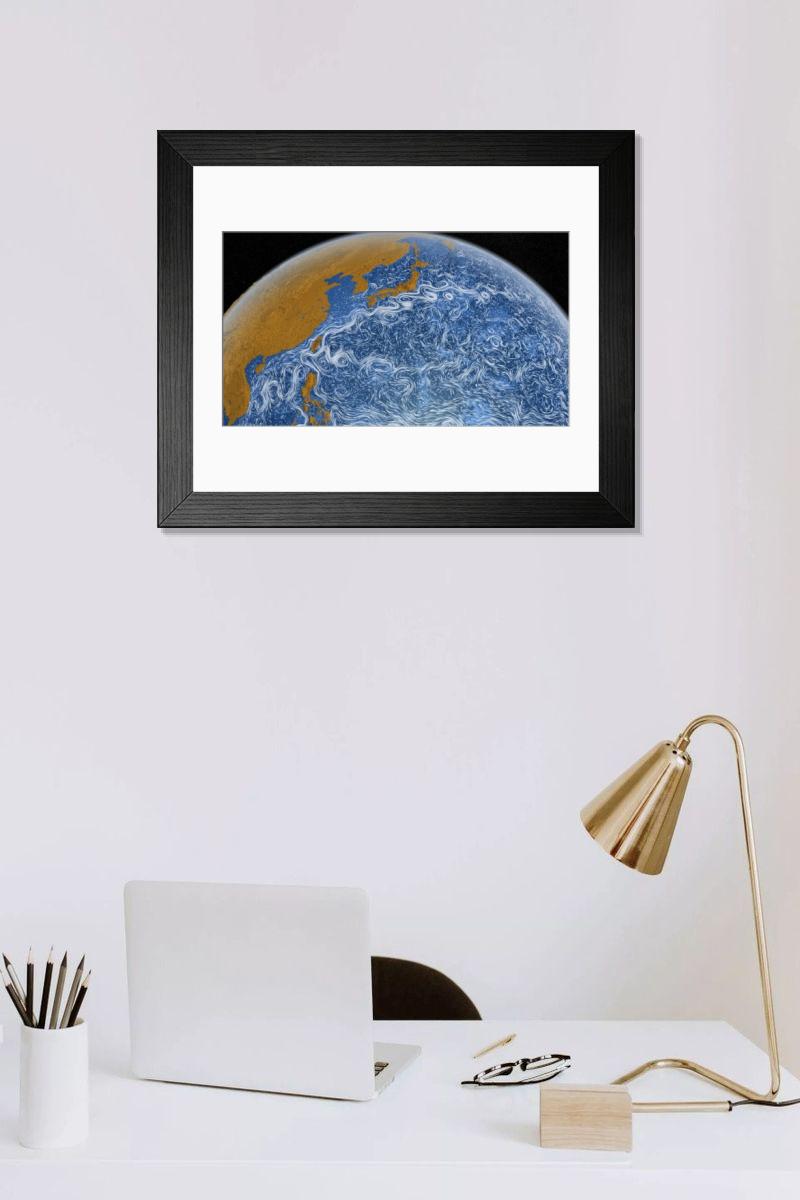 Shown hanging in a room: Modern 14"x12" (36x31cm)