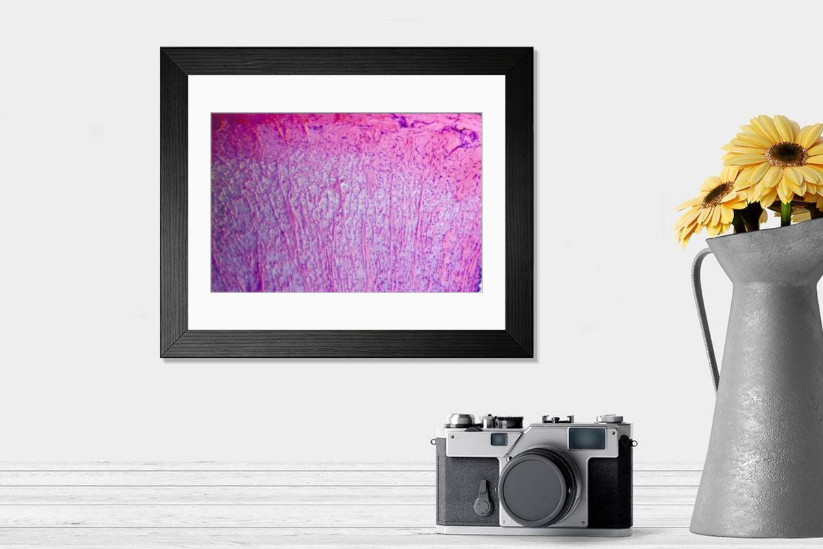 Shown hanging in a room: Modern 14"x12" (36x31cm)
