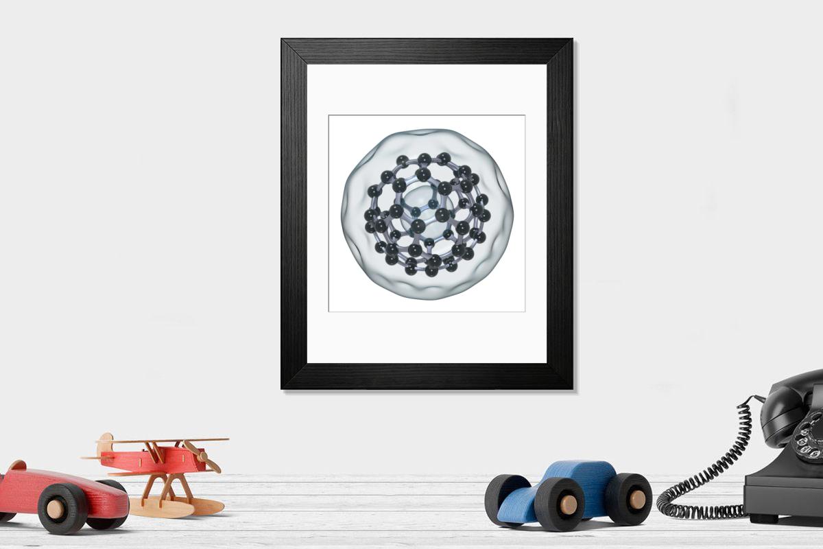 Shown hanging in a room: Modern 14"x12" (36x31cm)