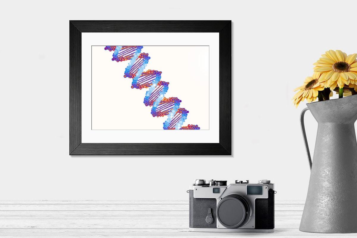 Shown hanging in a room: Modern 14"x12" (36x31cm)