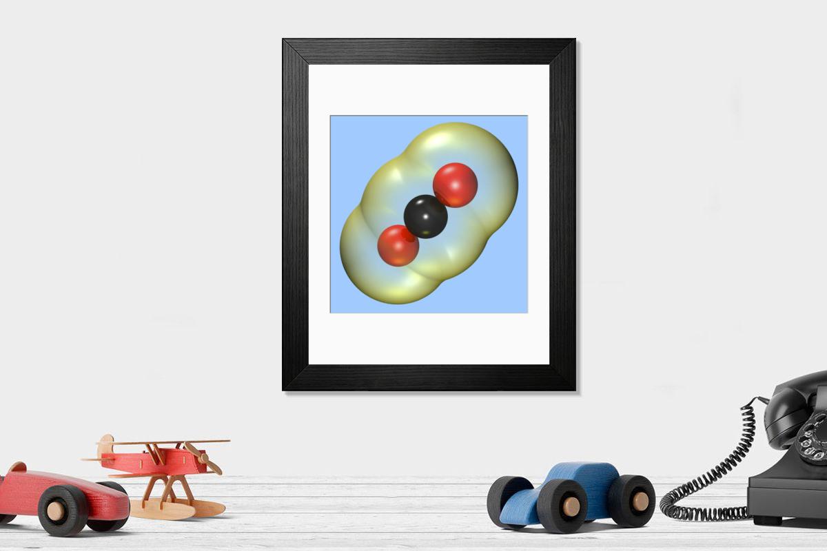 Shown hanging in a room: Modern 14"x12" (36x31cm)