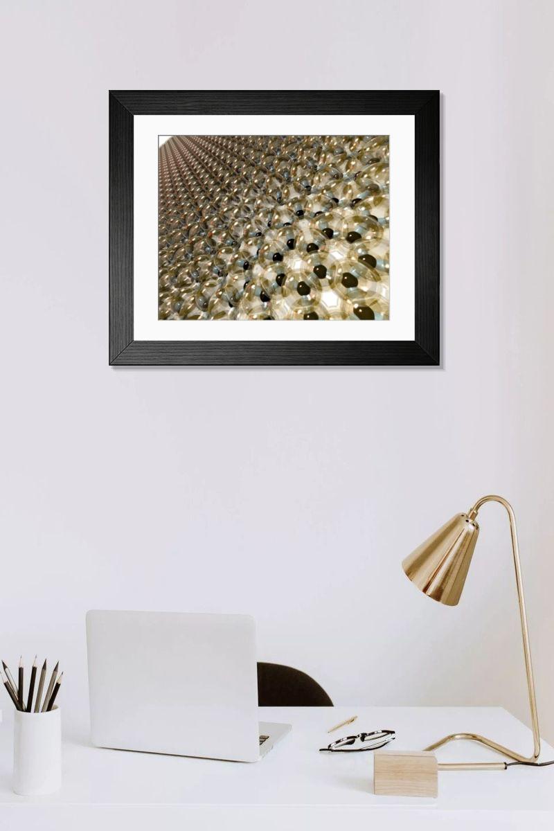 Shown hanging in a room: Modern 14"x12" (36x31cm)