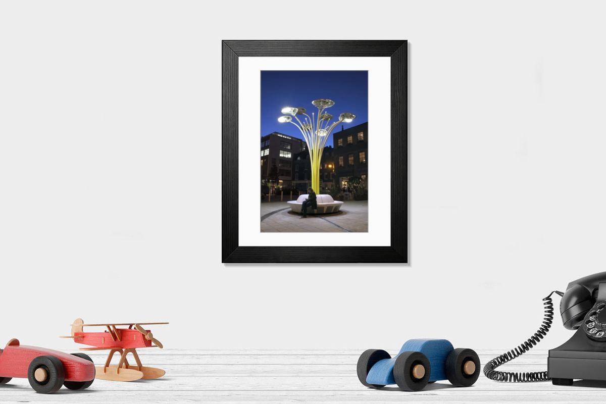 Shown hanging in a room: Modern 14"x12" (36x31cm)