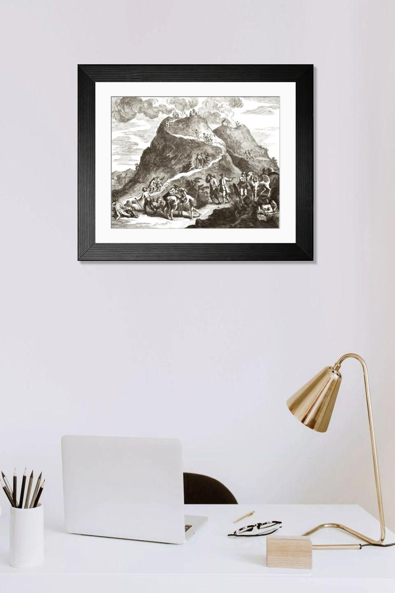 Shown hanging in a room: Modern 14"x12" (36x31cm)