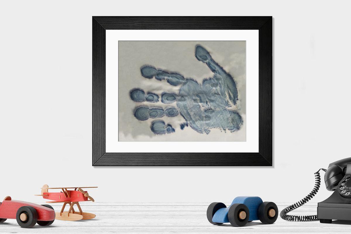 Shown hanging in a room: Modern 14"x12" (36x31cm)
