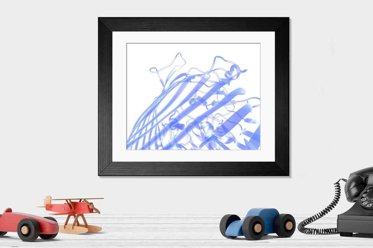 Shown hanging in a room: Modern 14"x12" (36x31cm)