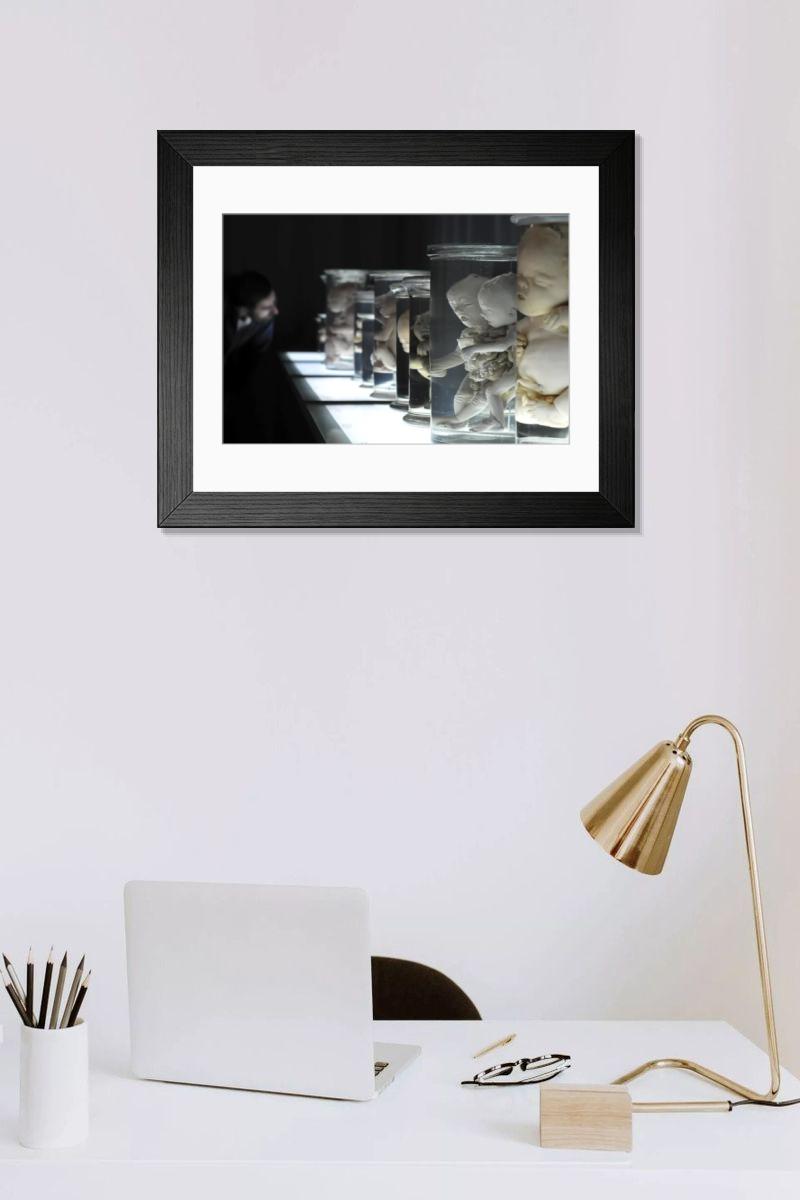 Shown hanging in a room: Modern 14"x12" (36x31cm)