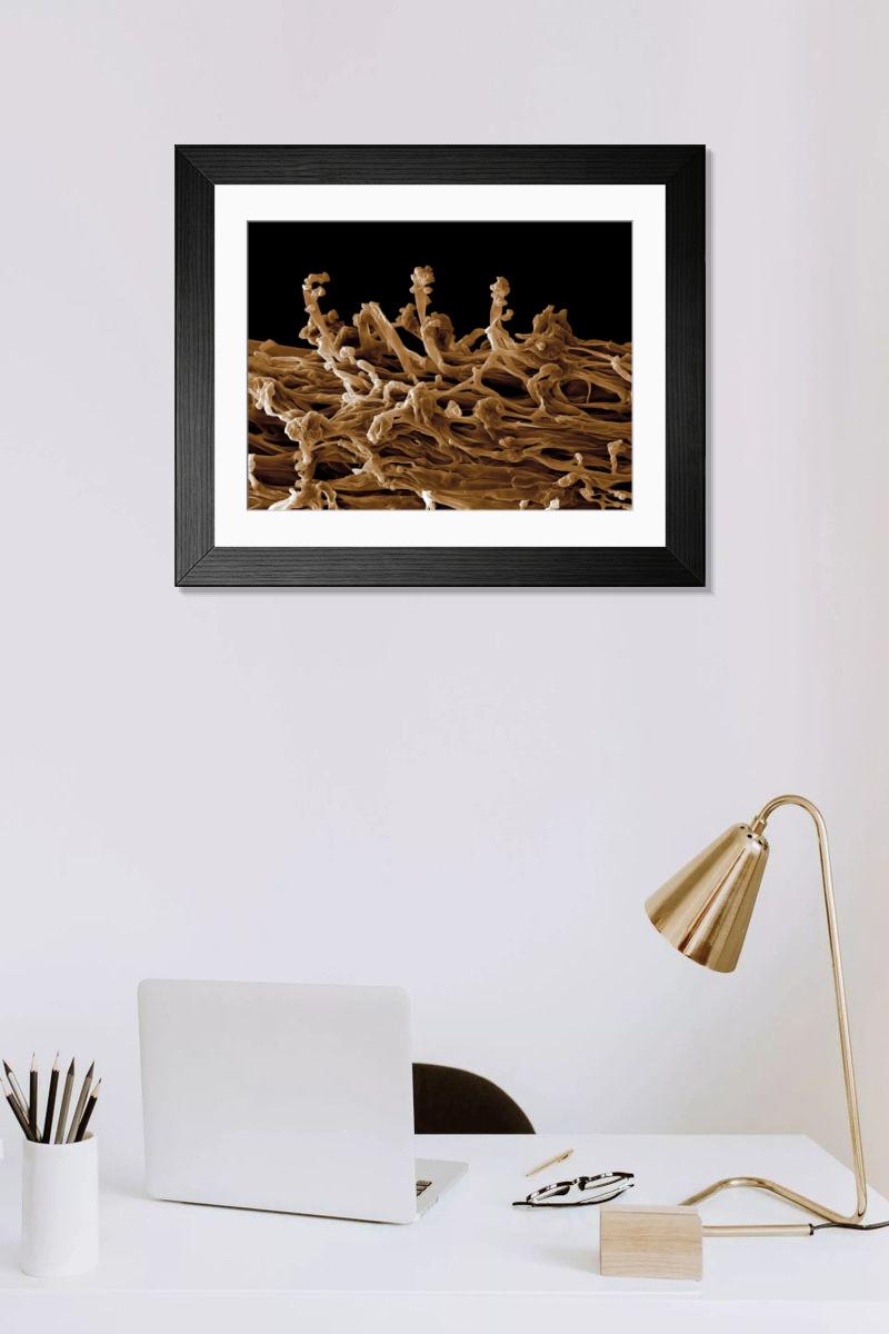 Shown hanging in a room: Modern 14"x12" (36x31cm)