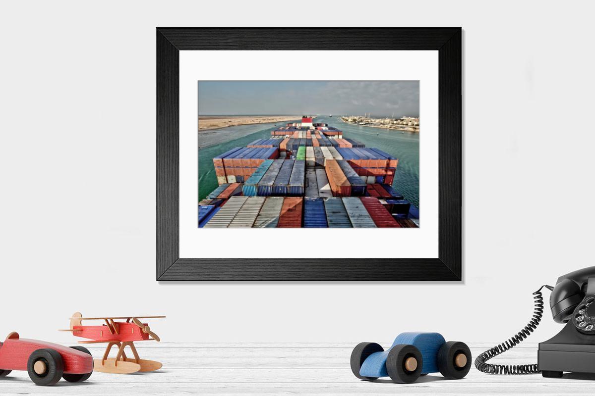 Shown hanging in a room: Modern 14"x12" (36x31cm)