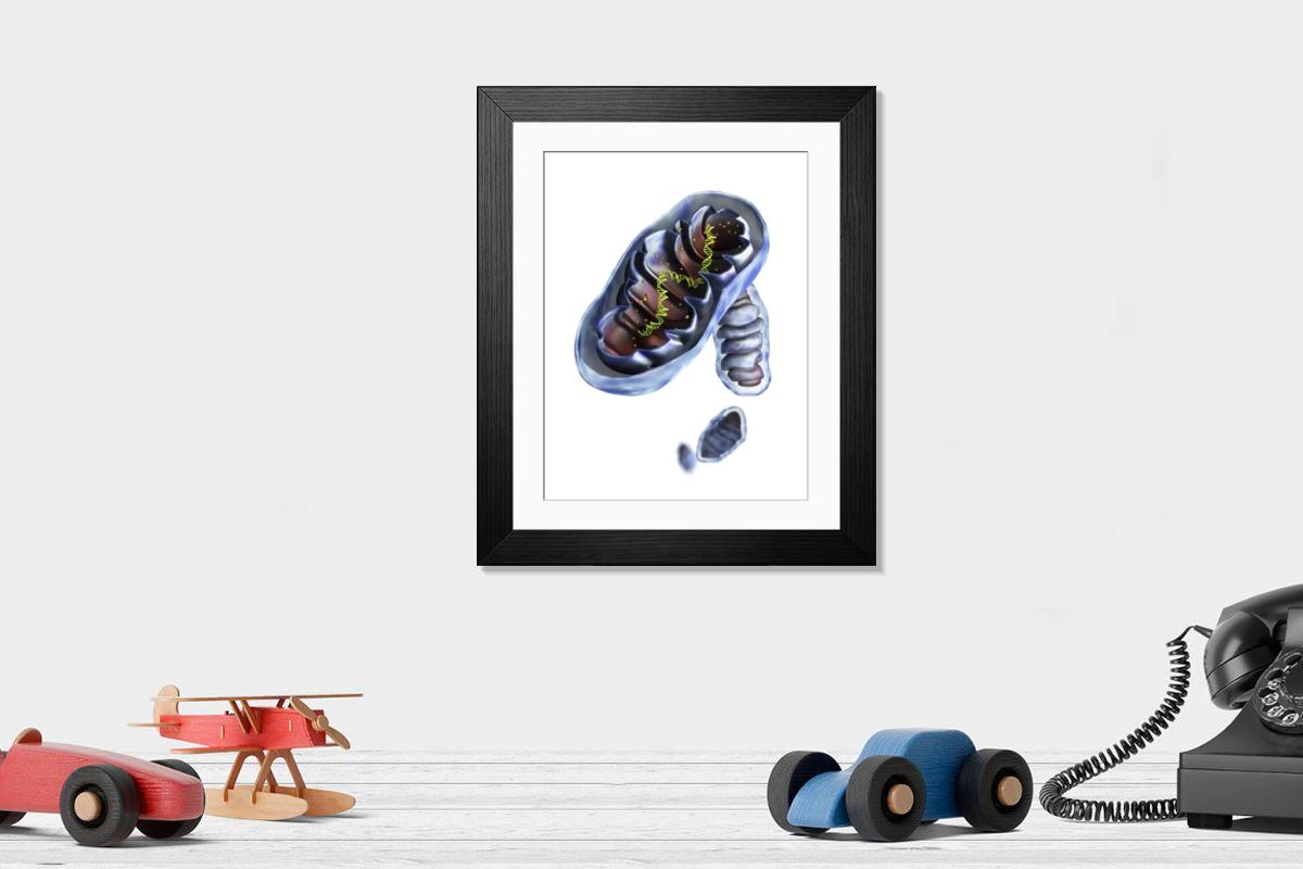Shown hanging in a room: Modern 14"x12" (36x31cm)