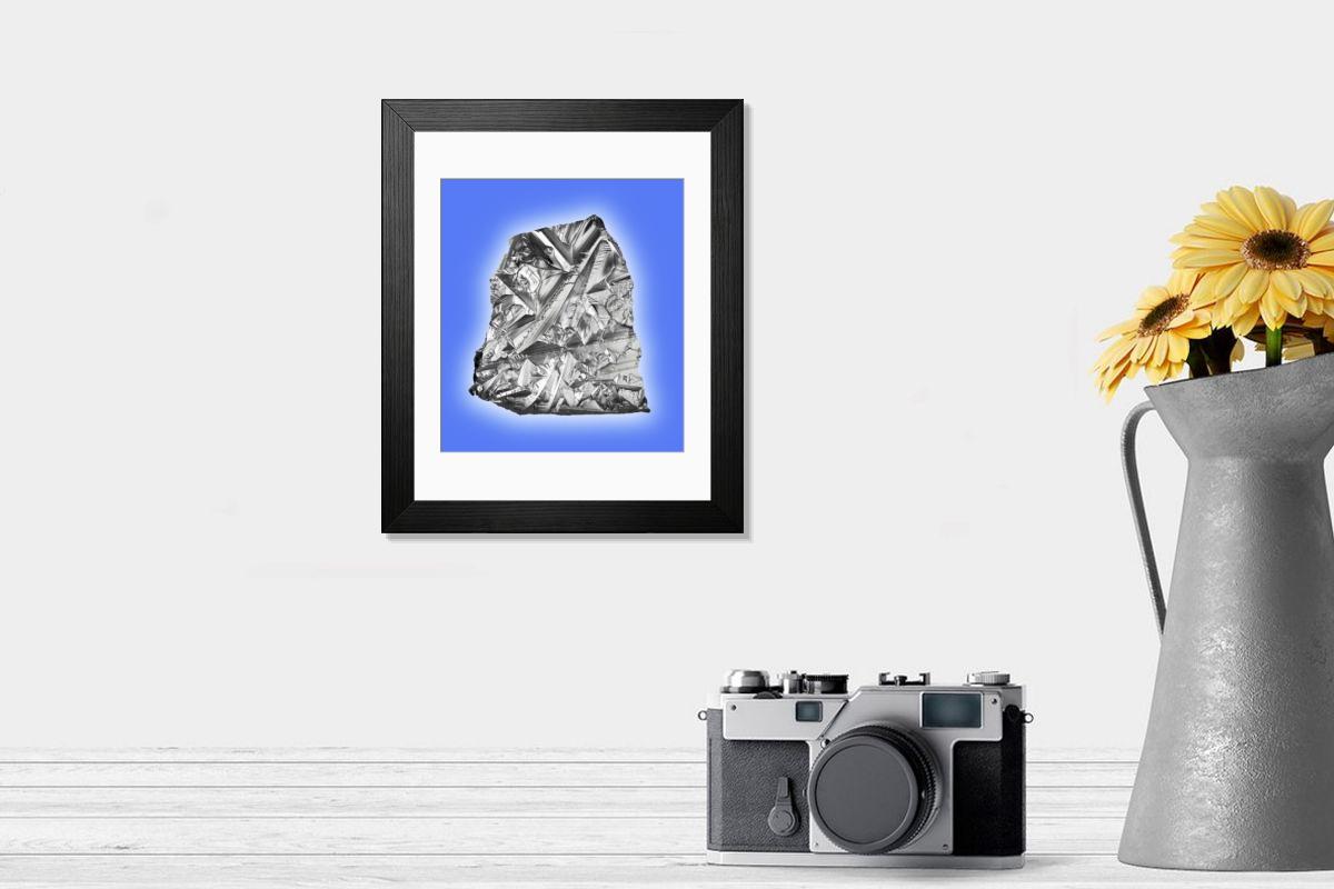 Shown hanging in a room: Modern 14"x12" (36x31cm)