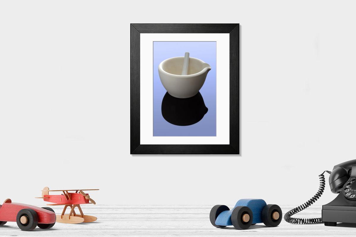 Shown hanging in a room: Modern 14"x12" (36x31cm)