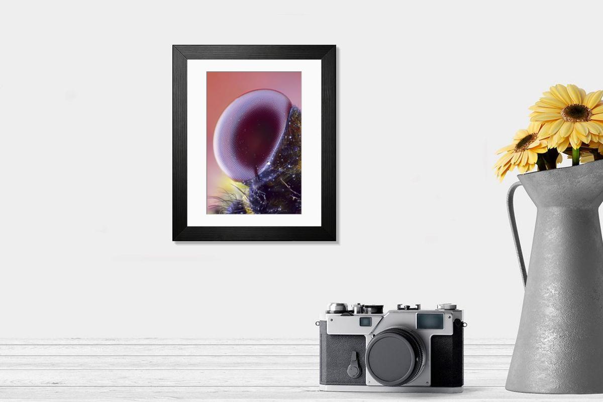 Shown hanging in a room: Modern 14"x12" (36x31cm)