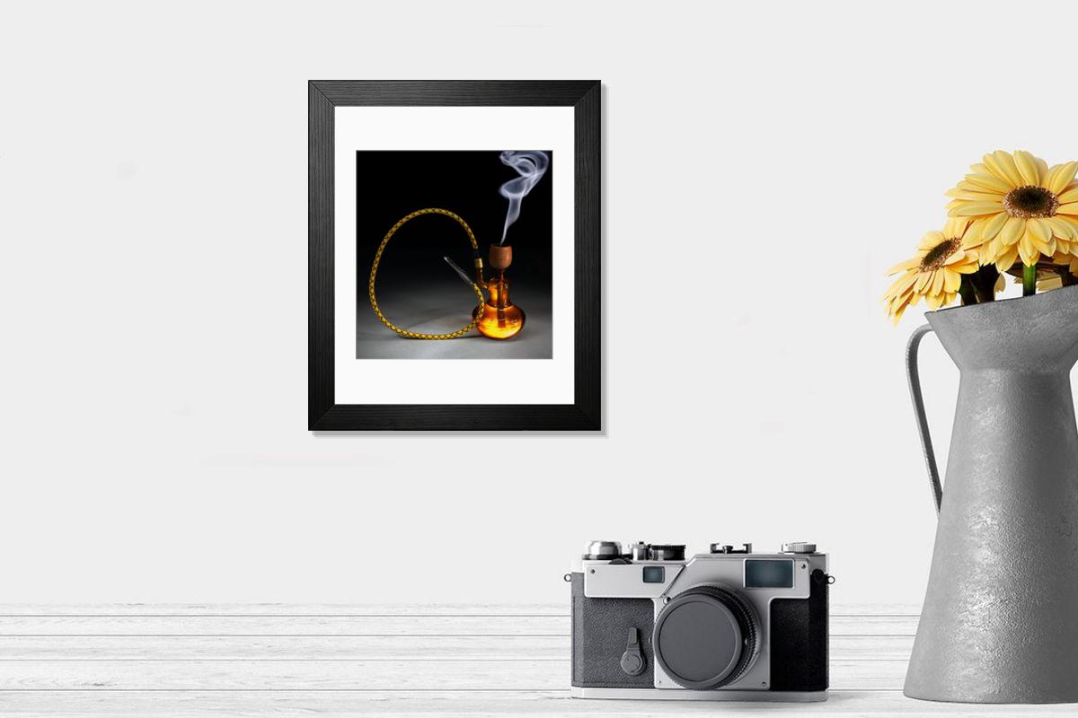 Shown hanging in a room: Modern 14"x12" (36x31cm)