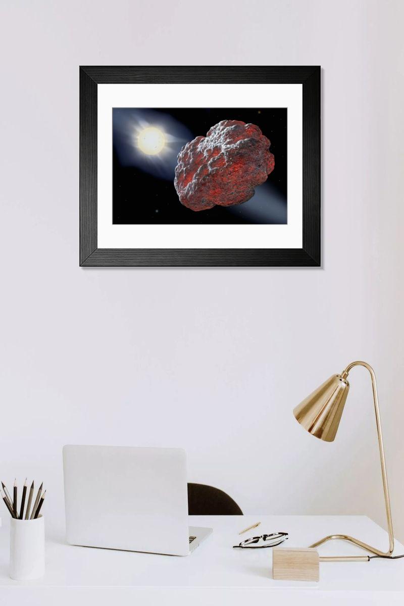 Shown hanging in a room: Modern 14"x12" (36x31cm)
