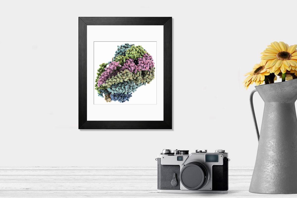 Shown hanging in a room: Modern 14"x12" (36x31cm)