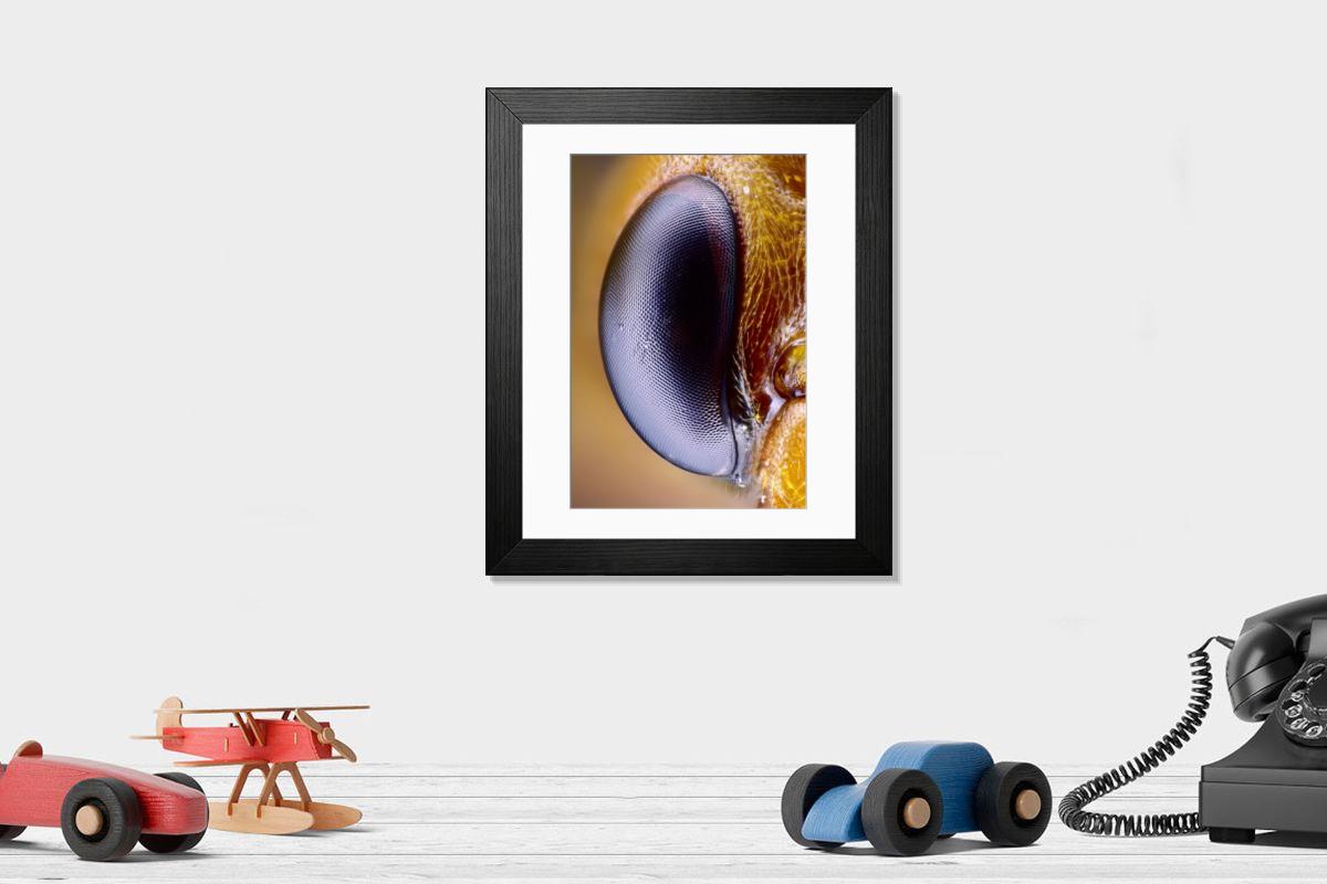 Shown hanging in a room: Modern 14"x12" (36x31cm)