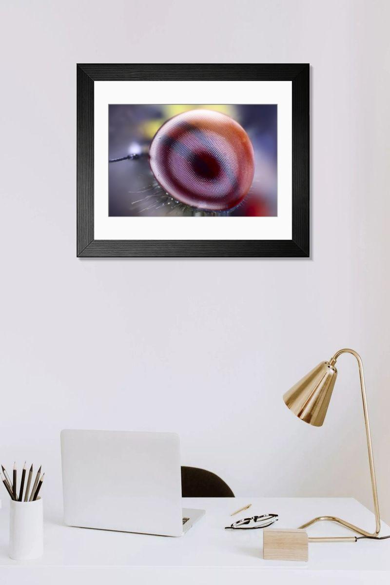 Shown hanging in a room: Modern 14"x12" (36x31cm)