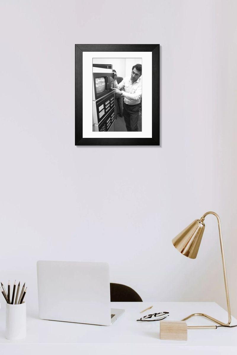 Shown hanging in a room: Modern 14"x12" (36x31cm)