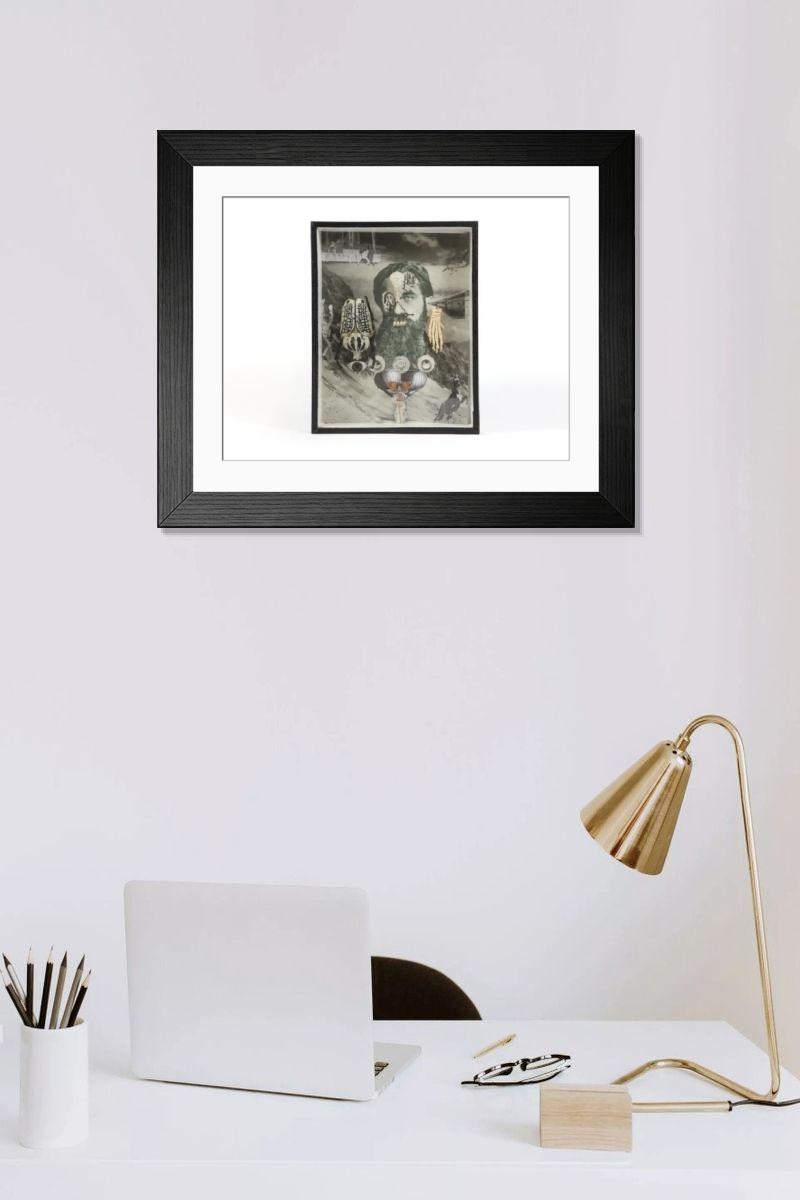 Shown hanging in a room: Modern 14"x12" (36x31cm)