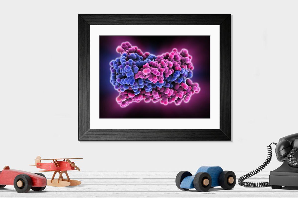 Shown hanging in a room: Modern 14"x12" (36x31cm)