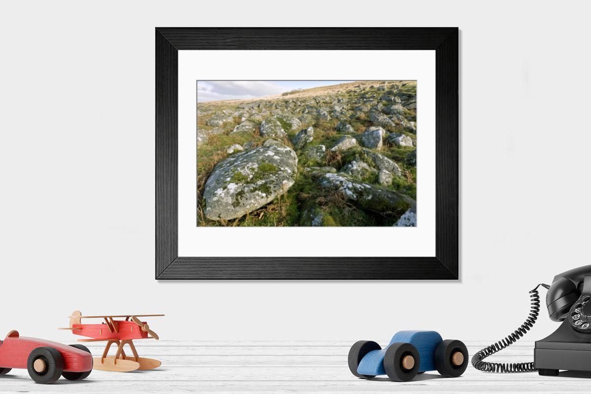 Shown hanging in a room: Modern 14"x12" (36x31cm)