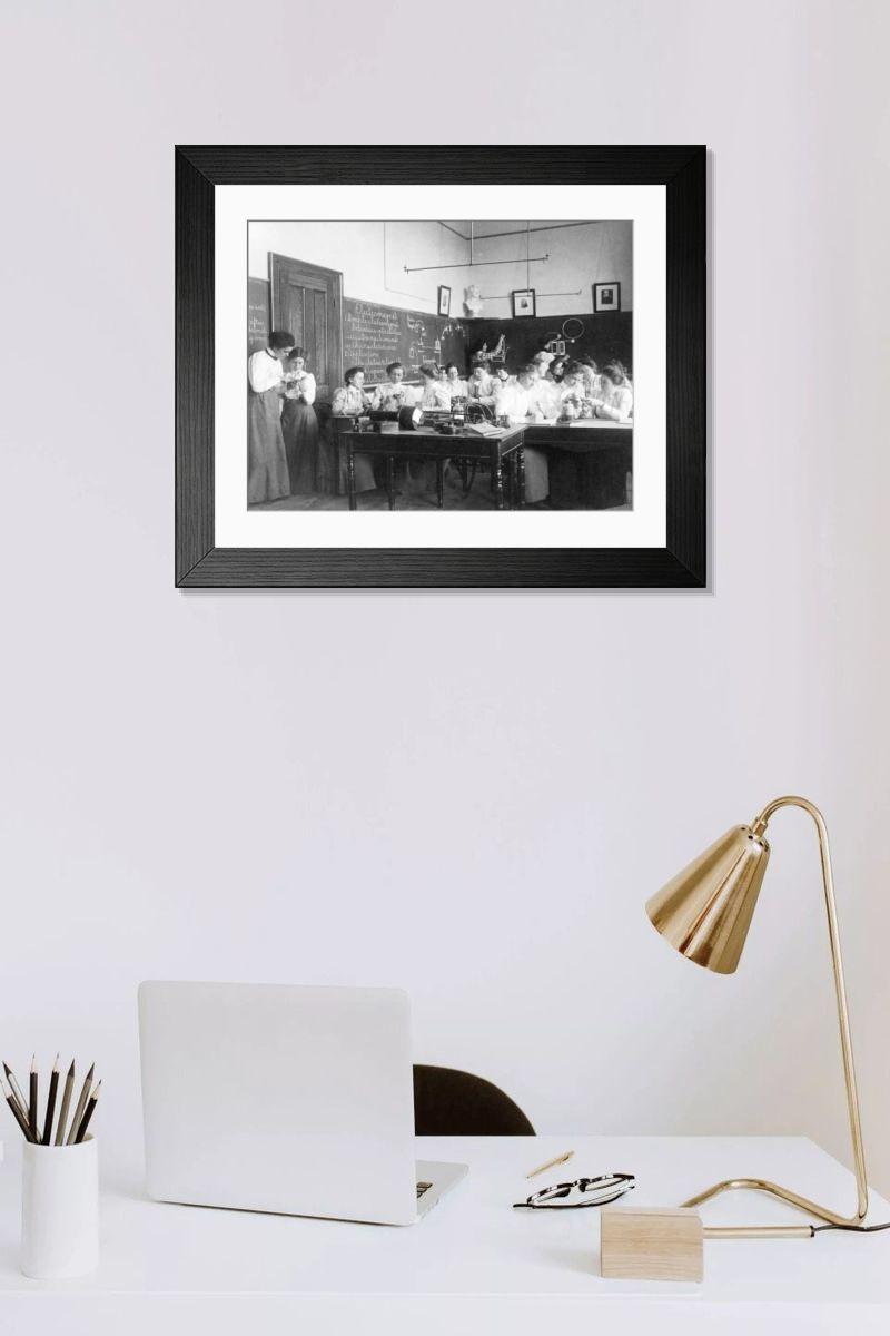 Shown hanging in a room: Modern 14"x12" (36x31cm)