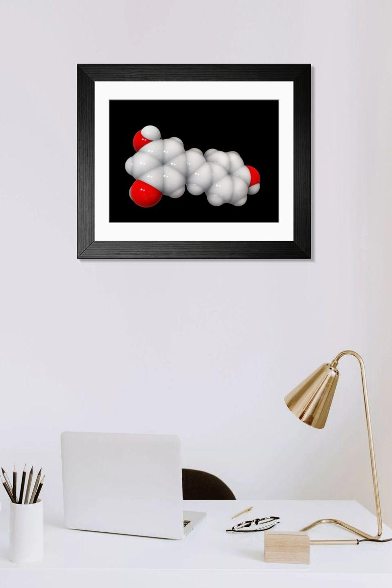Shown hanging in a room: Modern 14"x12" (36x31cm)