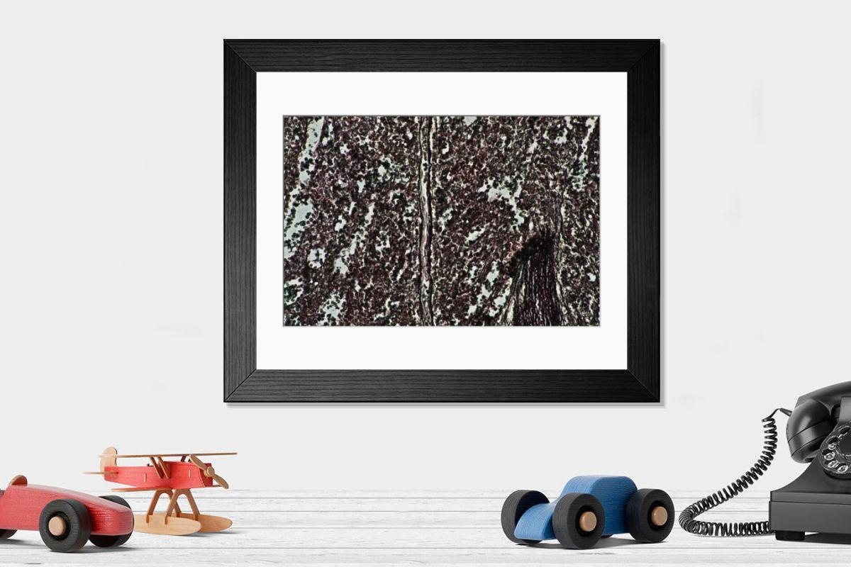 Shown hanging in a room: Modern 14"x12" (36x31cm)