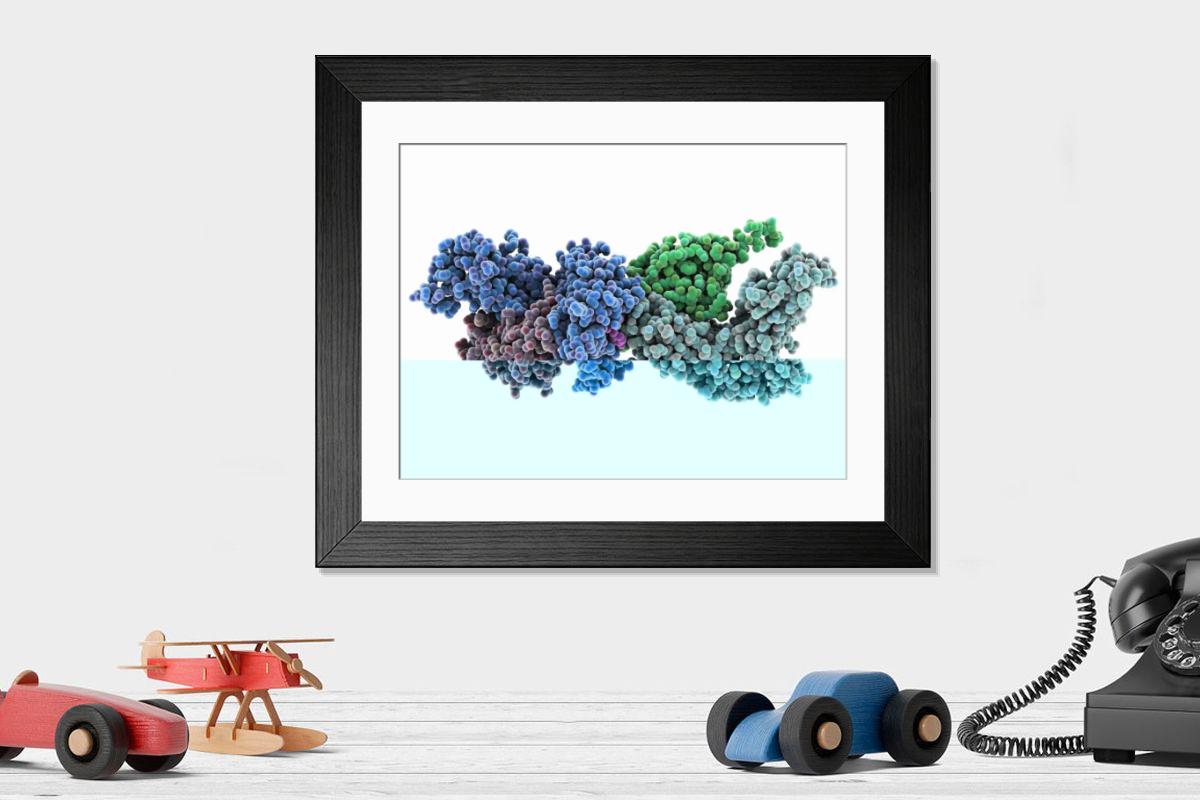 Shown hanging in a room: Modern 14"x12" (36x31cm)