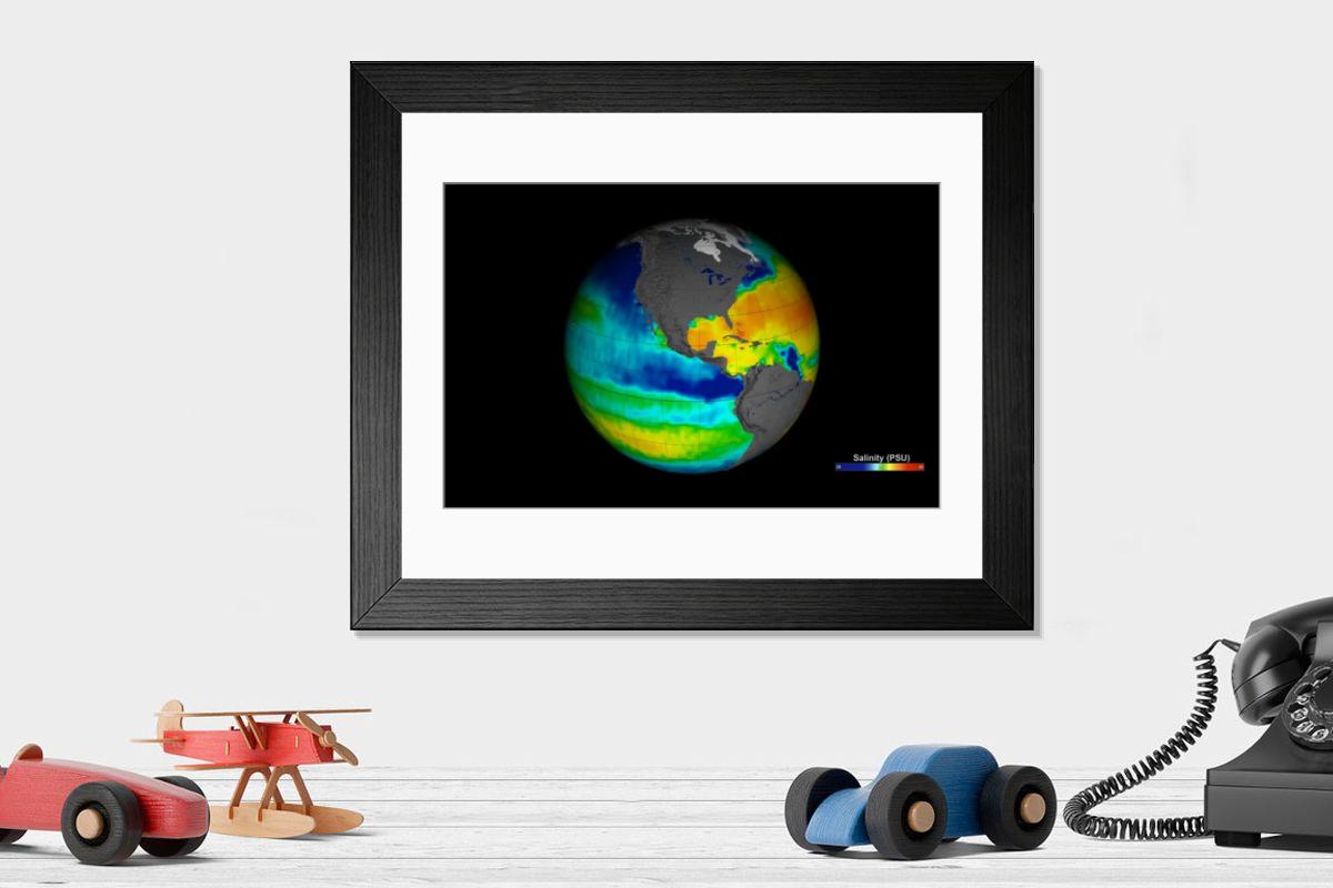 Shown hanging in a room: Modern 14"x12" (36x31cm)