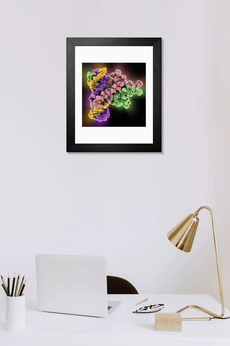Shown hanging in a room: Modern 14"x12" (36x31cm)