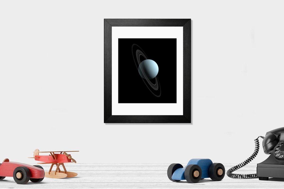 Shown hanging in a room: Modern 14"x12" (36x31cm)
