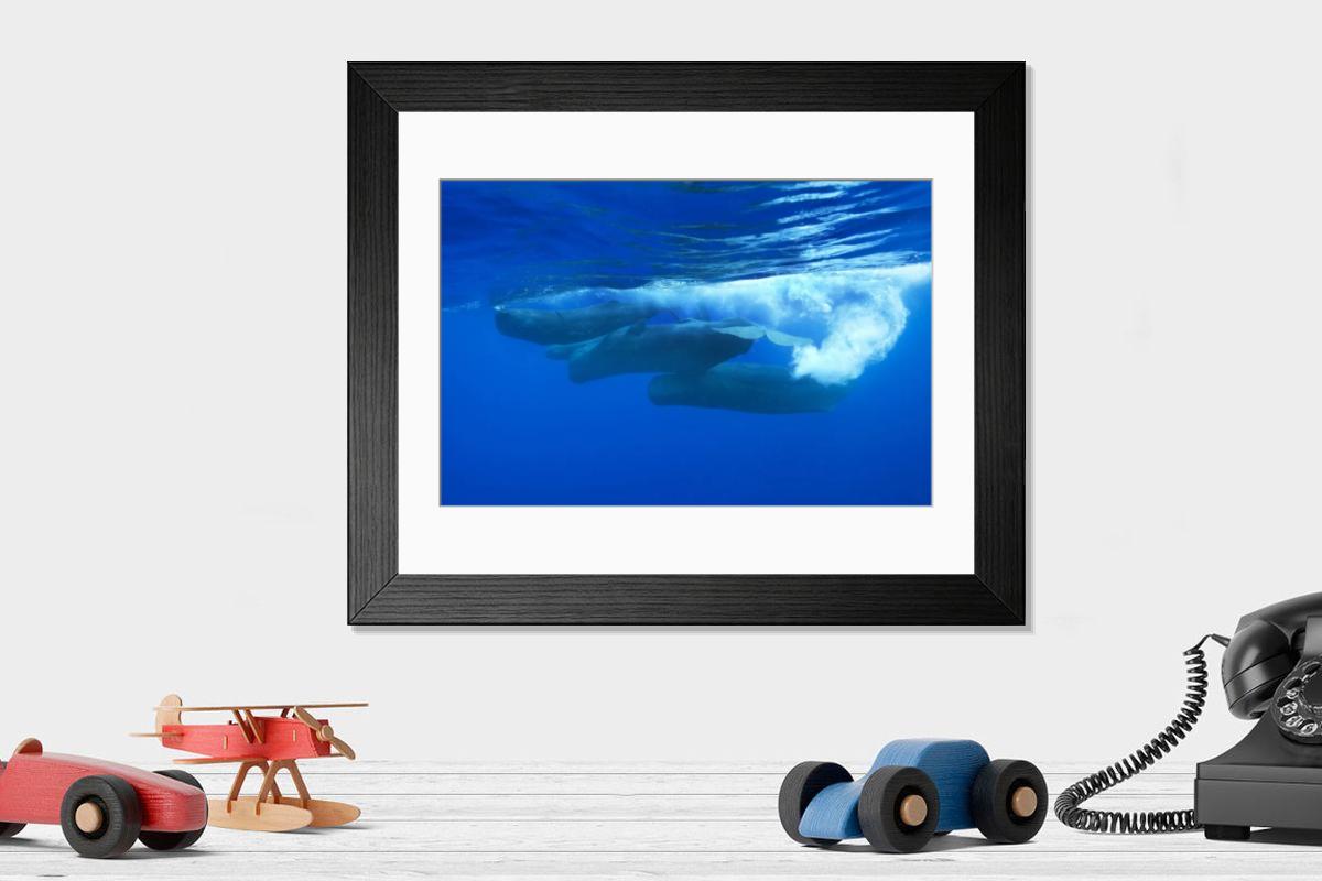 Shown hanging in a room: Modern 14"x12" (36x31cm)