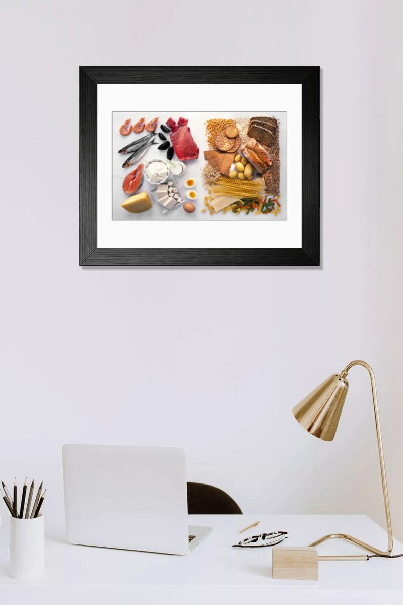 Shown hanging in a room: Modern 14"x12" (36x31cm)