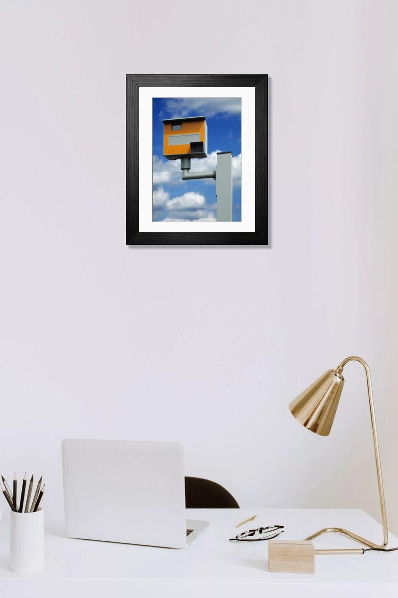 Shown hanging in a room: Modern 14"x12" (36x31cm)