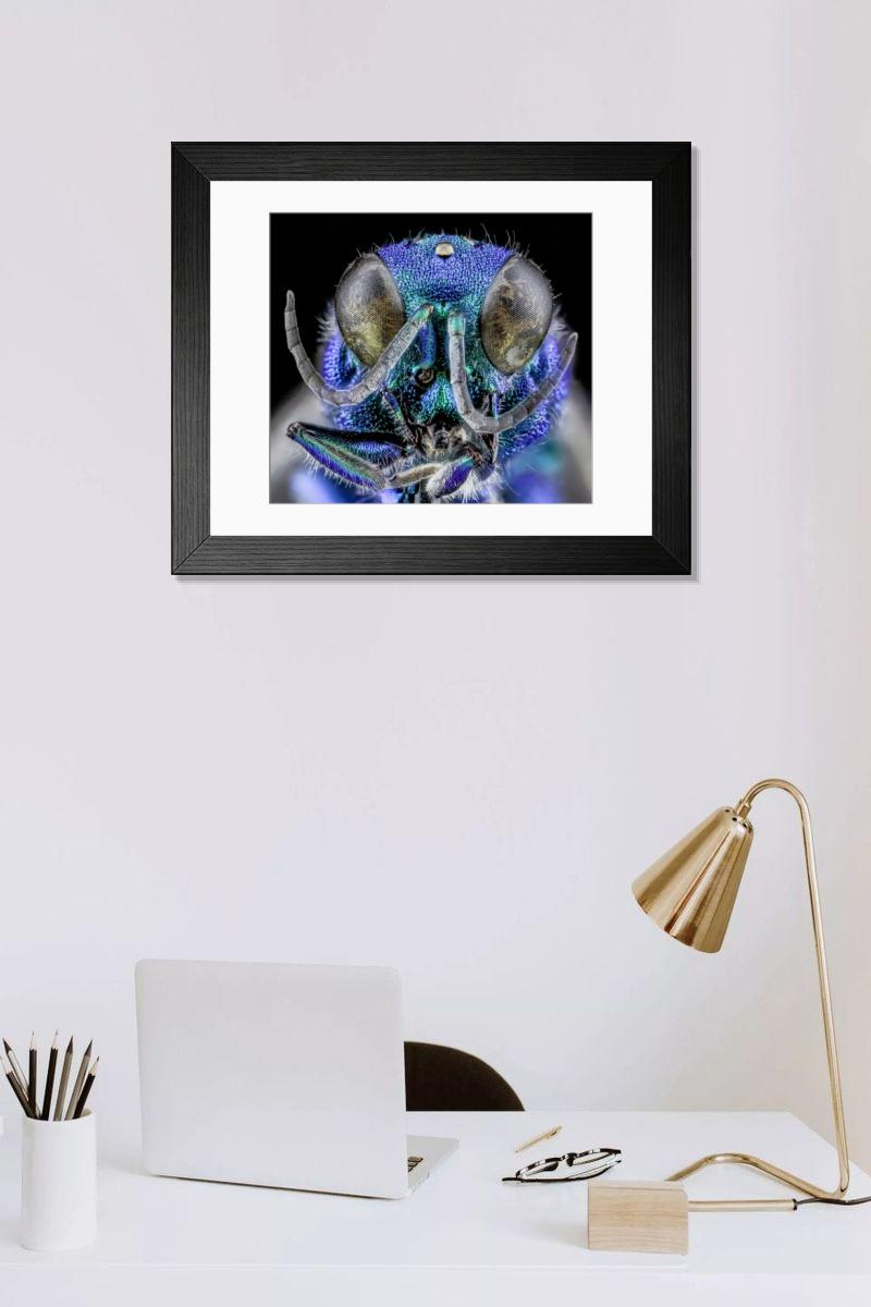 Shown hanging in a room: Modern 14"x12" (36x31cm)
